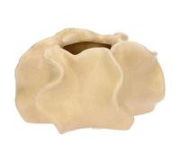 THUN Maceta Beige Pequeño, Stoneware, Colección Mare da Amare, 13 x 13 x 7 cm