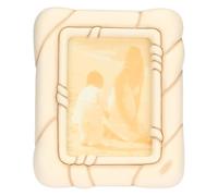 THUN - Marco de fotos Twist, grande - cerámica, vidrio, inserto de madera de pino - Colección Jardín de Primavera - 20 x 2.9 x 25.4 cm