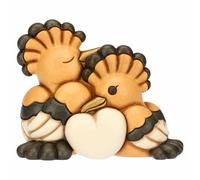 THUN - Pareja de Abuelitas con corazón, Grandes - cerámica - Colección L'amore Vola - 13.5 x 7 x 10.9 cm