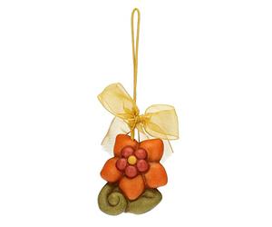 THUN Pascua 2023 - Adornos de Pascua - Flor de cerámica Decorada a Mano, línea Pascua Fabulosa, 4,1 x 2,4 x 4,8 cm