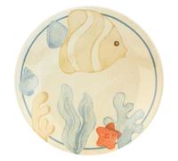 THUN, Plato de postre de porcelana, línea Mare da Amare, idea regalo para la cocina, diámetro 20 cm