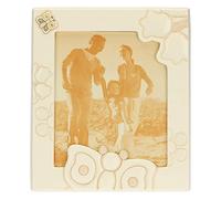 THUN - Portafotos - Accesorios para la casa - Idea regalo - Línea Elegance - Cerámica, marco de madera de pino y cristal - 30,4 x 2 x 35,4 cm h; Formato foto 21,1 x 25,6 cm