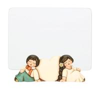THUN - Portafotos novios con corazón - cerámica - Colección Bombonera - 16,7 x 8 x 6,3 cm