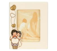 THUN - Portafotos Novios en Moto, Grande - cerámica - Colección Bombonera - 20 x 3.3 x 25.1 cm