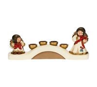 THUN - Portavelas Ángeles - Cerámica - Línea Navidad - Living, Decoración de la casa - 33x9x11,71 cm h