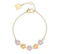 THUN - Pulsera con flores esmaltadas - metal, vidrio, resina - Colección dedicada a ti - 16 + 3 cm