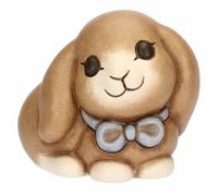 THUN Roger Conejito con Lazo pequeño - Cerámica Colección Jardín de Primavera, 7,9 x 5,7 x 6,6 cm