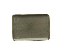 Thun Rose & Tulipani - Juego de 2 bandejas rectangulares de 27 x 19 cm para concierto, gris pardo