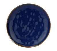 THUN Rose & TULIPANI-Juego de 4 Platos de Fruta Concierto Azul Cobalto, Gres porcelánico, Turquesa, 20 cm