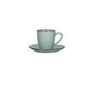 THUN Rose & TULIPANI-Juego de 6 Tazas de café con platillo de Concierto de té Verde