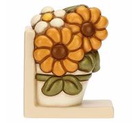 THUN - Sujetalibros en Forma de jarrón con Flor de caléndula de cerámica Cuentos de otoño