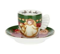 THUN - Taza de café espresso Special Edition de porcelana, 100 ml, colección Sorpresas de Navidad