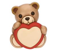 THUN Teddy con corazón, tamaño Mediano, cerámica, colección Otro Novedad 2025, 8,9 x 8,7 x 10,9 cm