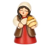 THUN - Vendedor de Especias Rojas de cerámica, 4,9 x 4,6 cm, Altura 7,9 cm, colección Belén Classico