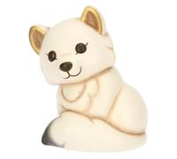 THUN, Zorro Blanco Perla de cerámica, versión Media, colección de Invierno Encantado, Figuras coleccionables, Idea de Regalo para Navidad, 9,5 x 7,6 x 11,2 cm
