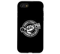 Thunder and Torque Deadwood SD Puño con diseño de pistón Carcasa para iPhone SE (2020) / 7 / 8