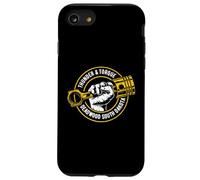 Thunder and Torque Deadwood SD Puño con diseño de pistón Carcasa para iPhone SE (2020) / 7 / 8