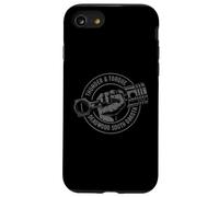 Thunder and Torque Deadwood SD Puño con diseño de pistón Carcasa para iPhone SE (2020) / 7 / 8