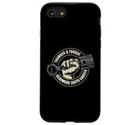 Thunder and Torque Deadwood SD Puño con diseño de pistón Carcasa para iPhone SE (2020) / 7 / 8