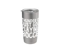 Thunder Is Just God Playing Bocce Ball Jack Bocci Game Bocce Vaso térmico de acero inoxidable de doble pared