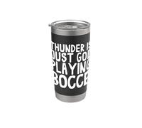 Thunder Is Just God Playing Bocce Ball Jack Bocci Game Bocce Vaso térmico de acero inoxidable de doble pared