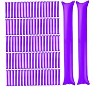Thunder Sticks 100 pcs boom stick espíritu inflable palos porristas de plástico boom ruides fabricantes para eventos deportivos baile baloncesto fútbol púrpura, deportes