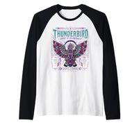 Thunderbird Espíritu del Noroeste Nativo Americano Gráfico Camiseta Manga Raglan