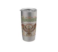 Thunderbird Espíritu del Noroeste Nativo Americano Gráfico Vaso térmico de acero inoxidable de doble pared