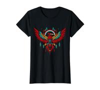 Thunderbird Native American Tribal Art Niños Nativos para Niños Camiseta gráfica económica, Mujer, Negro, XL