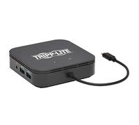Thunderbolt 3 Dock, Doble Pantalla - 8K DisplayPort, 4K HDMI, USB 3.1 Gen 2, USB-A Hub, GbE, 60W PD de Carga, Negro