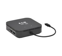 Thunderbolt 3 Dock, Doble Pantalla - 8K DisplayPort, 4K HDMI, USB 3.1 Gen 2, USB-A Hub, GbE, 60W PD de Carga, Negro