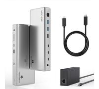 Thunderbolt 4 Dock, WAVLINK Docking Station con dos monitores 4K @ 60Hz, cuatro puertos Thunderbolt 4 puertos, 98 W PD, 2.5G RJ45 Ethernet, SD V4.0, 10Gbps USB 3.1, para MacBook Pro/Air, etc
