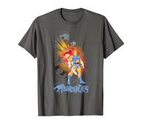 Thundercats Lion-O and The Sword of Omens Camiseta, Hombre, Asfalto, S