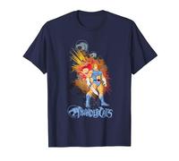Thundercats Lion-O and The Sword of Omens Camiseta, Hombre, Azul Marino, 3XL