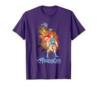 Thundercats Lion-O and The Sword of Omens Camiseta, Hombre, Morado, 3XL