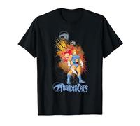 Thundercats Lion-O and The Sword of Omens Camiseta, Hombre, Negro, 6XL