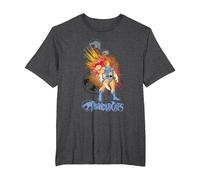Thundercats Lion-O and The Sword of Omens Camiseta, Hombre Tallas Grandes, Jaspeado Oscuro, 5X Alto