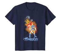 Thundercats Lion-O and The Sword of Omens Camiseta, Niños, Azul Marino, 12 años