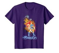 Thundercats Lion-O and The Sword of Omens Camiseta, Niños, Morado, 12 años