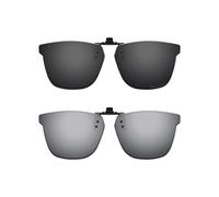 ThunderClap Gafas de sol polarizadas abatibles con clip para Oakley Centerboard OX8163 de 55 mm, para hombres y mujeres, protección UV, Negro concha + gris definitivo, Centerboard OX8163 55mm