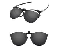 ThunderClap Gafas de sol polarizadas abatibles con clip para Oakley Pitchman R Carbon OX8149 de 50 mm, para hombres y mujeres, protección UV, Negro concha, Pitchman R Carbon OX8149 50mm