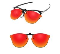 ThunderClap Gafas de sol polarizadas abatibles con clip para Oakley Pitchman R Carbon OX8149 de 50 mm, para hombres y mujeres, protección UV, Aurora Roja, Pitchman R Carbon OX8149 50mm