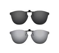 ThunderClap Gafas de sol polarizadas abatibles con clip para Oakley Pitchman R Carbon OX8149 de 50 mm, para hombres y mujeres, protección UV, Negro concha + gris definitivo, Pitchman R Carbon OX8149