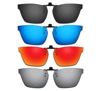 ThunderClap Gafas de sol polarizadas con clip abatibles compatibles con Ray-Ban RB7025 de 53 mm, para hombres y mujeres, protección UV