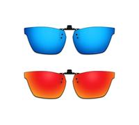 ThunderClap Gafas de sol polarizadas con clip abatibles compatibles con Ray-Ban RB7025 de 53 mm, para hombres y mujeres, protección UV