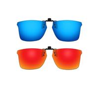 ThunderClap Gafas de sol polarizadas con clip abatibles compatibles con Ray-Ban RB7047 de 56 mm/RX7047 de 56 mm, para hombres y mujeres, protección UV