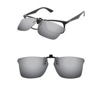 ThunderClap Gafas de sol polarizadas con clip abatibles compatibles con Ray-Ban RB7047 de 56 mm/RX7047 de 56 mm, para hombres y mujeres, protección UV, Gris definitivo, RB7047 56mm / RX7047 56mm