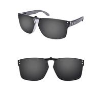 ThunderClap Gafas de sol polarizadas con clip para Oakley Holbrook RX OX8156 de 56 mm, para hombres y mujeres, protección UV, Negro concha, Holbrook RX OX8156 56mm