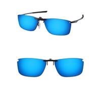 ThunderClap Gafas de sol polarizadas con clip para Oakley Socket 5.0 OX3217 de 53 mm, para hombres y mujeres, protección UV, Azul géiser, Socket 5.0 OX3217 53mm