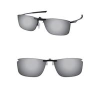 ThunderClap Gafas de sol polarizadas con clip para Oakley Socket 5.0 OX3217 de 55 mm, para hombres y mujeres, protección UV, Gris definitivo, Socket 5.0 OX3217 55mm